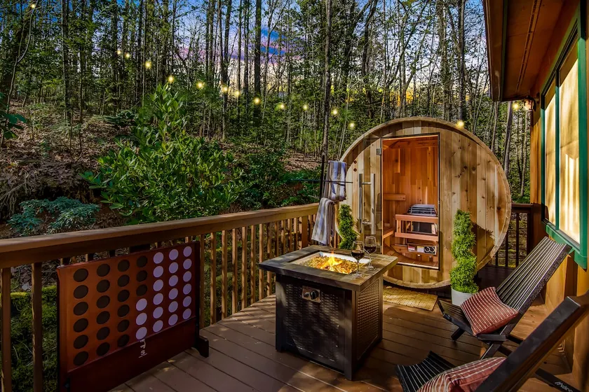 Blue Ridge Spa Cabin | Sauna, Hot Tub & Fire Pit - Image 1