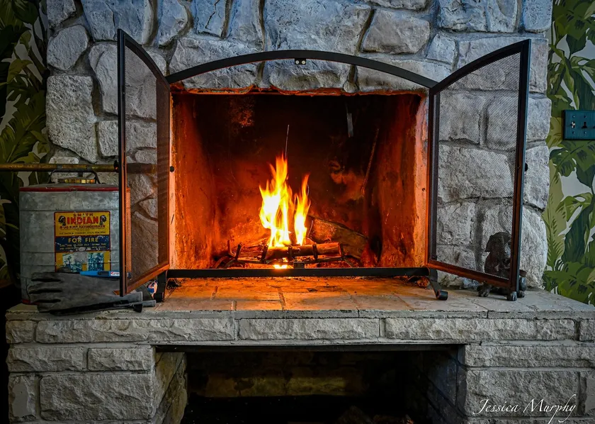 Rustic Cabin with Wood Fireplace - Image 1