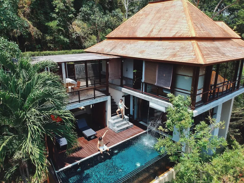 Stunning Waterfall Pool Villa, Chalong Bay View - Image 1