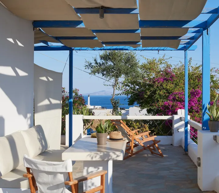 Aphrodite | 1 Bedroom Apartment with partial Sea View and Patio, Cleopatra Homes Paros - Image 1