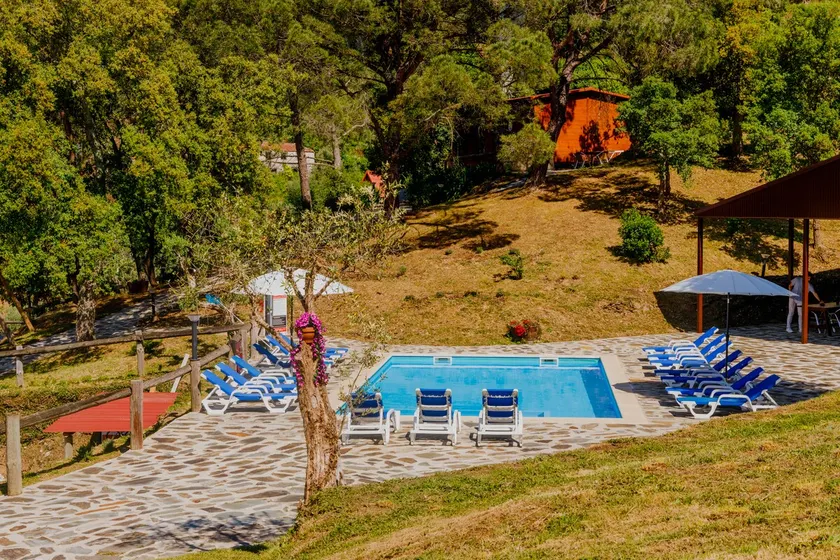 Wood House with private Jacuzzi and Shared Pool - Image 1