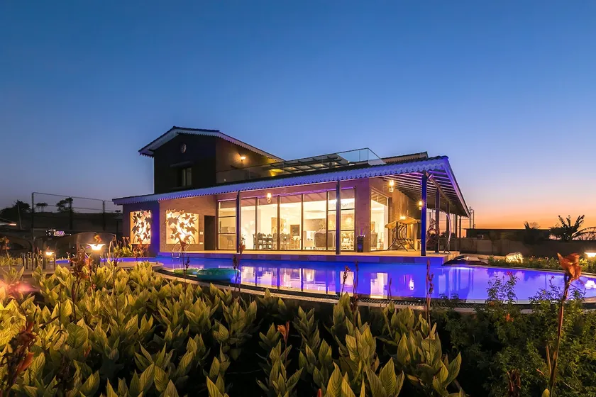 Casa del Verde by StayVista - Orchards oasis with a pool, Spacious lawn, Terrace & Indoor games - Image 1