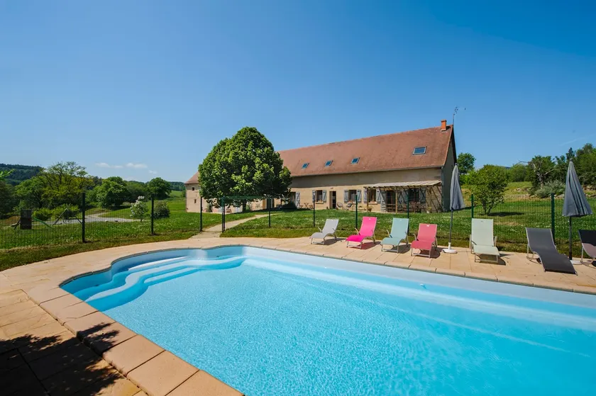 Longère 15 persone, piscina riscaldata, jacuzzi, sauna, parco del Morvan - Image 1