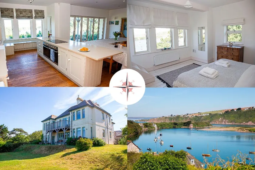 Main House at White Horses, Bantham, South Devon with panoramic sea views across to Burgh Island - Image 1