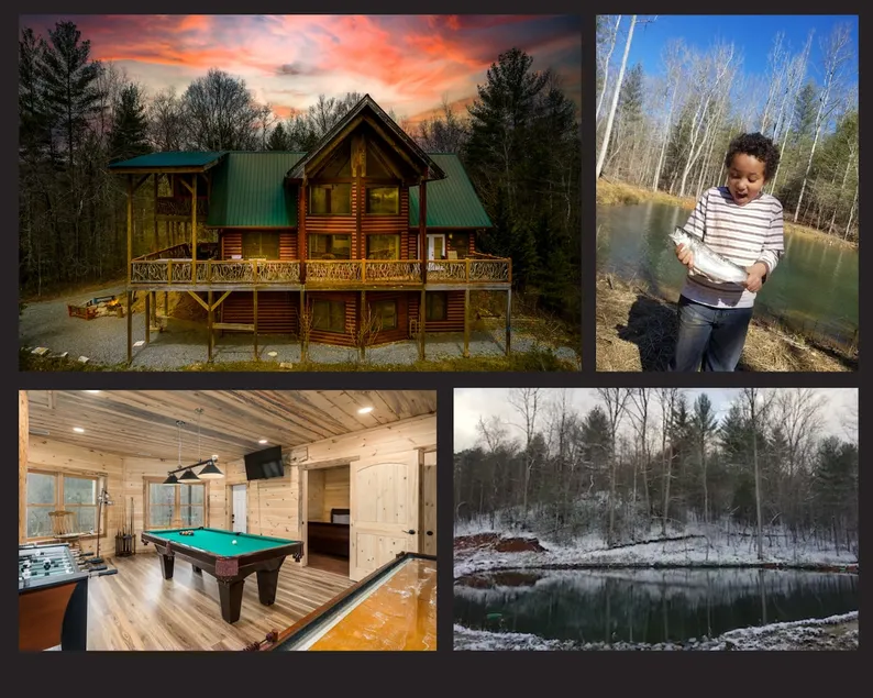 Selah Vie Lodge~Trout Pond~Creek~Game Room~6 Acres - Image 1