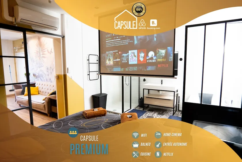 Premium Capsule* Jacuzzi, Video Projector & Netflix - Image 1
