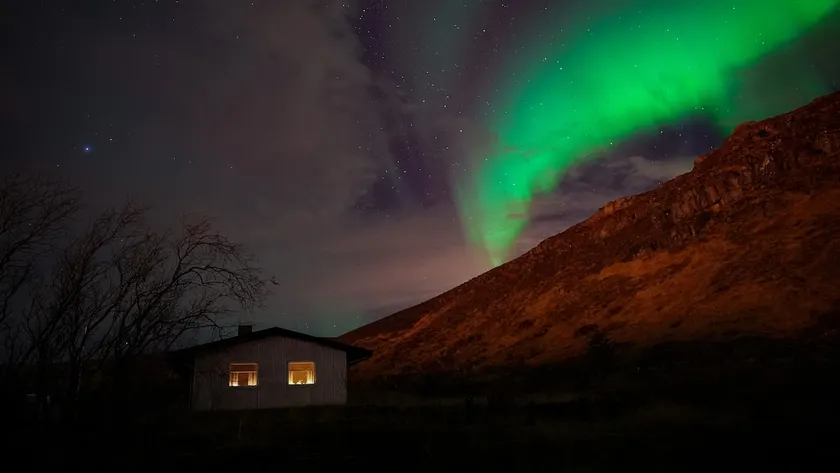 Kamburinn Cottage with hot tub and sauna - Image 1