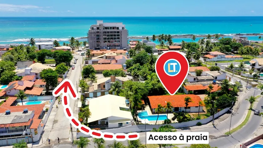 Casa Bonita da Barra 04 qrts, 170 meters from the sea - Image 1