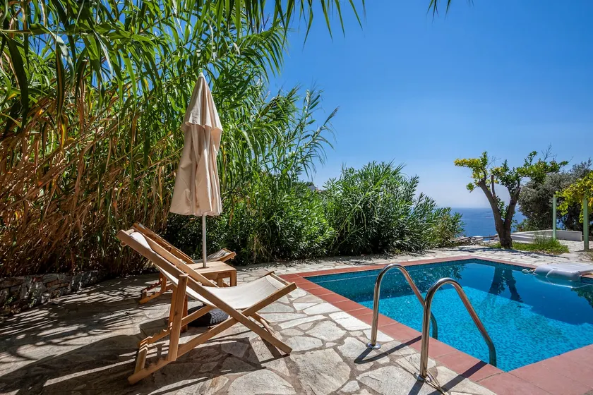 Zwei rustikale Villen mit Meerblick und Pool - Image 1