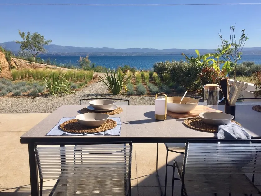 Seafront villa with private beach 1hr from Athens - MBH1 - Image 1