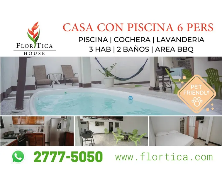 Casa Flor Tica (Private house for 6 with pool) - Image 1