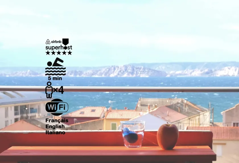 Sea view - Balcony - Beach - Free parking - Image 1