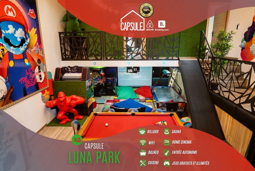 Luna Park-hot tub-sauna-arcade games - Image 1