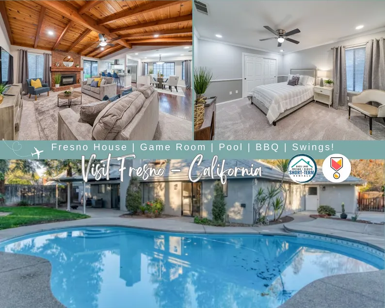 Fresno House | Game Room | Pool | BBQ | Swings! - Image 1