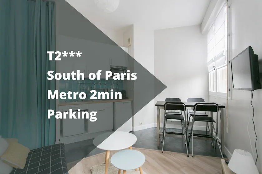 T2*** Paris South close to the Metro + Parking - Image 1