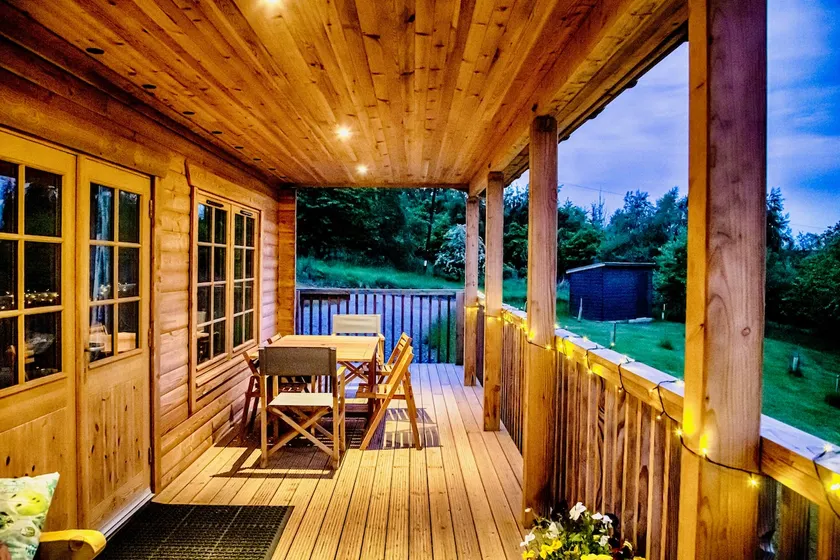 Alder Luxury Lodge; hot tub, Scottish Borders - Image 1