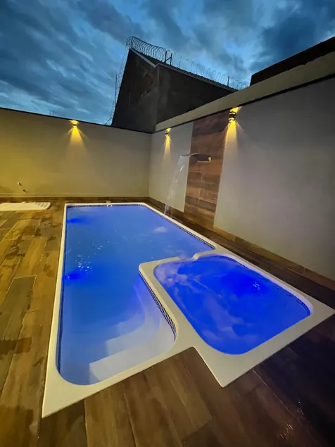 Brand new farmhouse with a swimming pool and barbecue area - Image 1