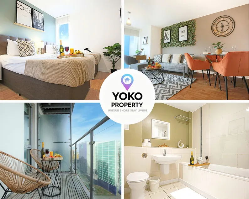 Stylish Apartment • City Centre • Balcony • Free Parking • Self-Check-In • Yoko Property - Image 1