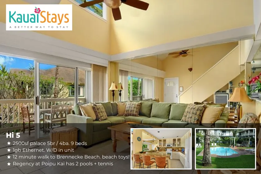 Huge 2500sf AC. Gig Internet. 10 min walk to Beach - Image 1