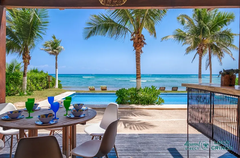 New! Beachfront 2-Bedroom Poolside Akumal Condo - Image 1
