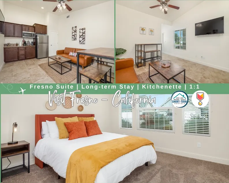 Fresno Suite| Long-term Stay | Kitchenette | 1 Bed - Image 1