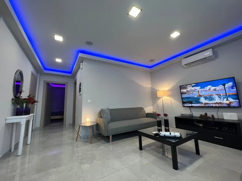 Holiday Base | 20m from Stalos Beach | Patio - Image 1