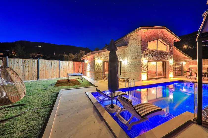 Charming Villa with Private Pool and Jacuzzi Surrounded by Nature in Kalkan, Kas - Image 1