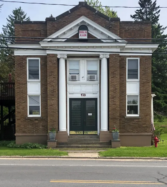 Brasher Falls - renovated historic bank on river - Image 1