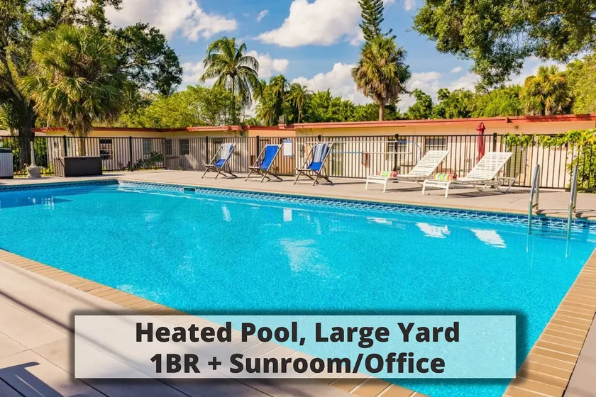 #8 Heated Pool, Large Yard, 1BR+sunroom/office - Image 1