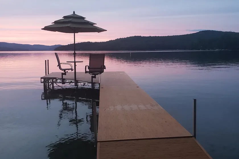 Four-season waterfront family lake house on pristine Embden Lake - Image 1