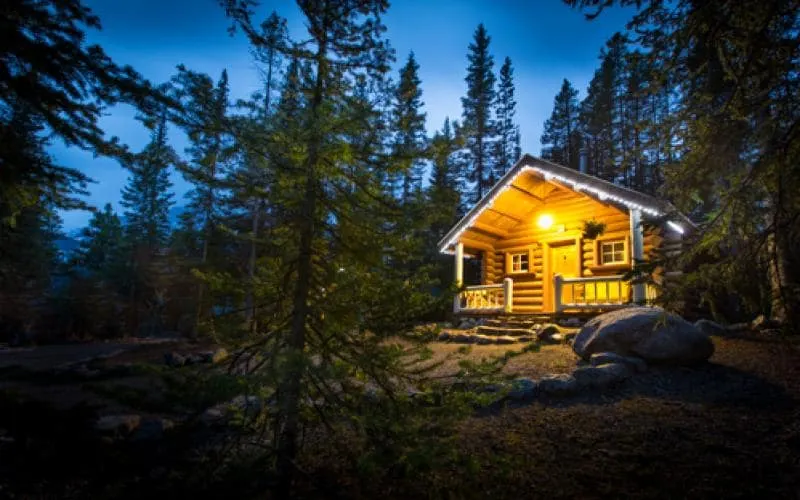 Romantic Log Cabin, Large Stone Wood Fireplace - Image 1