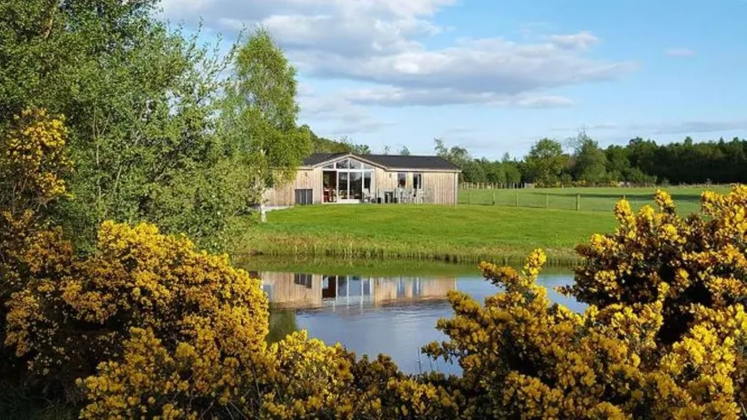 Exceptional lodge in private woodland with luxury steam room - Image 1