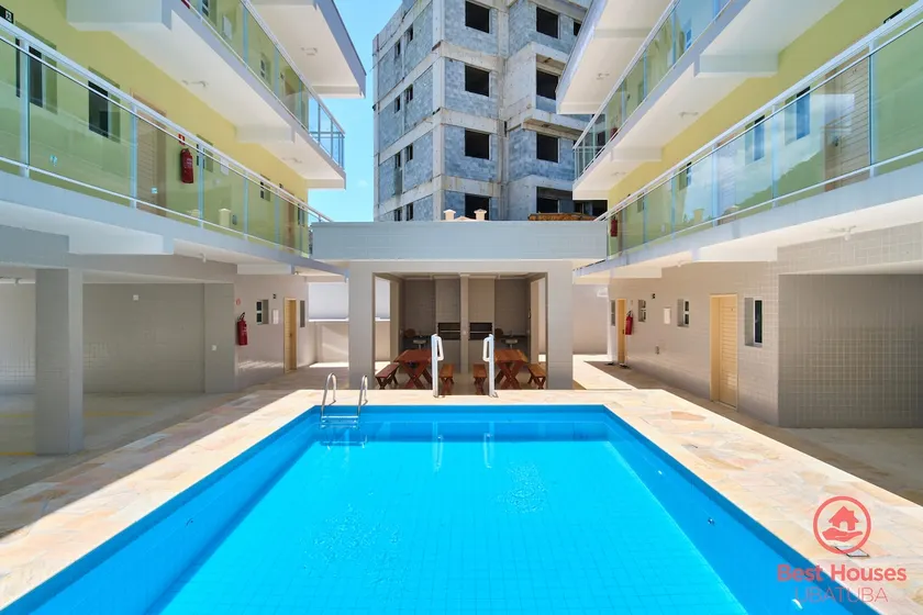Studio with pool and kitchen, 2-minute walk to the beach - Image 1