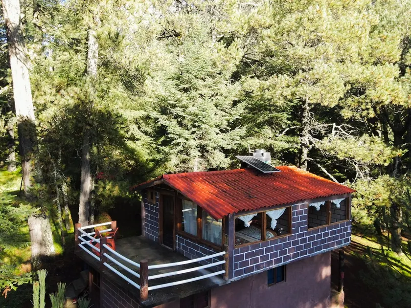 Rustic cabin with fireplace near Iztapalapa Park - Image 1