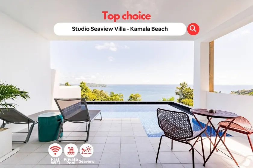 The Starlight Seaview Studio with Private Pool - Image 1