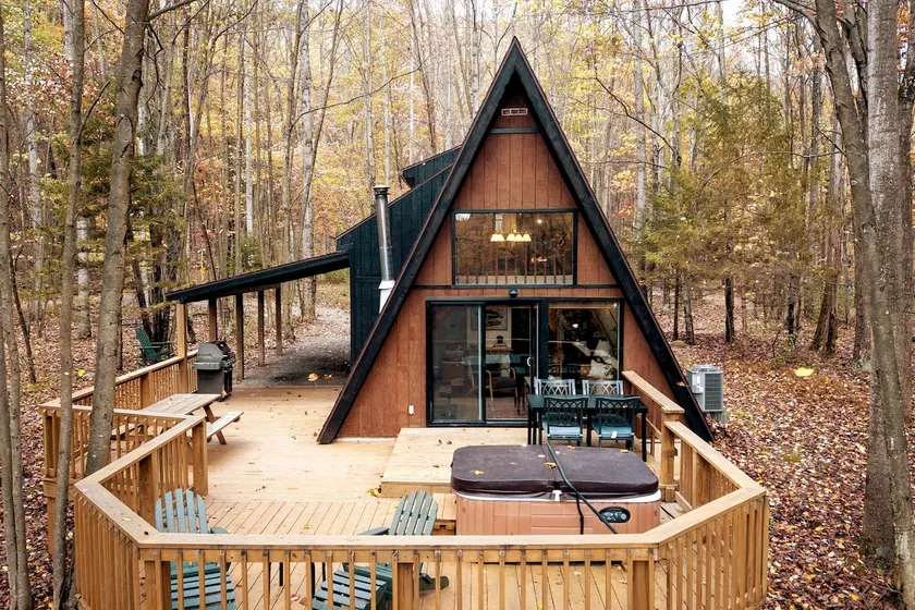 Dreamtime - Modern A-frame Cabin w/ Hot tub - Image 1