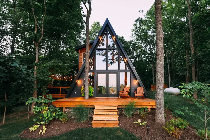 Wooded Aframe Retreat | Hot Tub and Outdoor Shower - Image 1