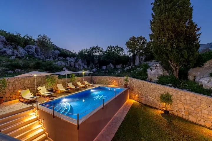 Rustic Stone Villa Ane - with large pool and sauna - Image 1