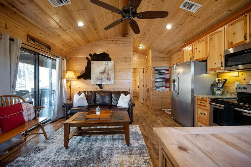Pet friendly 1 BR Cabin, Hot Tub, Fire Pit, Sleeps 4 - Image 1