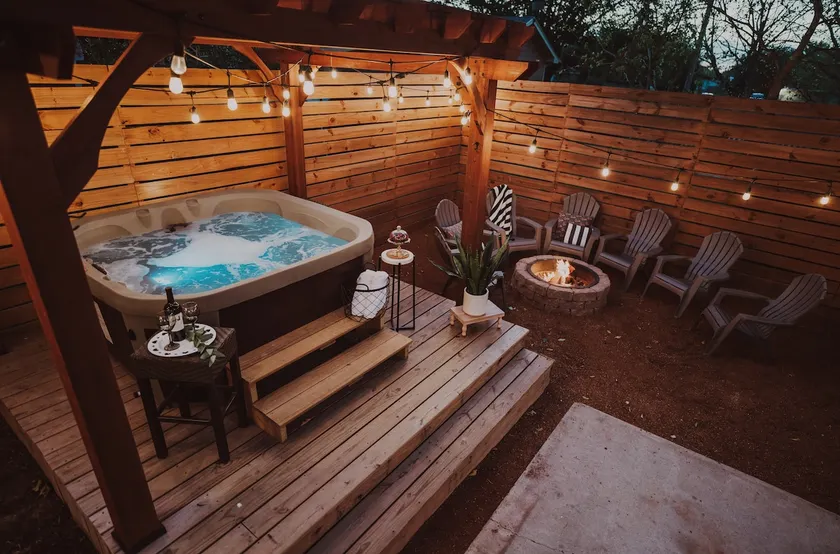 A pet friendly A-Frame with a hot tub & fire pit! - Image 1
