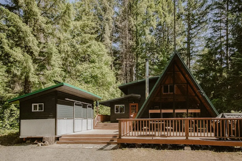 A-Frame near Mt. Rainier + Hot Tub + EV + Firepit - Image 1