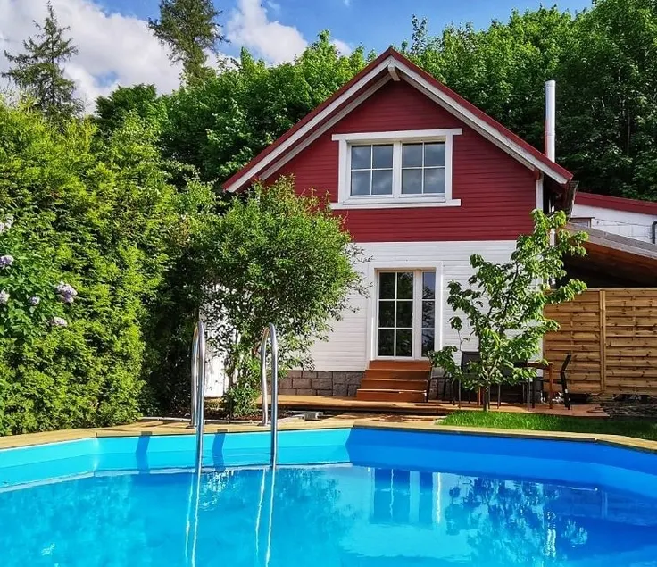 Swedish house with sauna, fireplace, pool and hot tub - Image 1