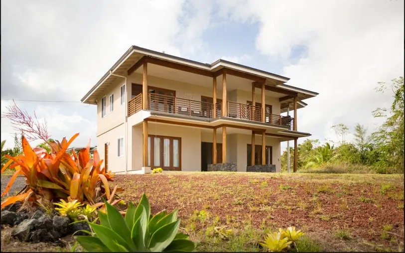 Custom Home Near Kehena Beach Slight Ocean View AC - Image 1