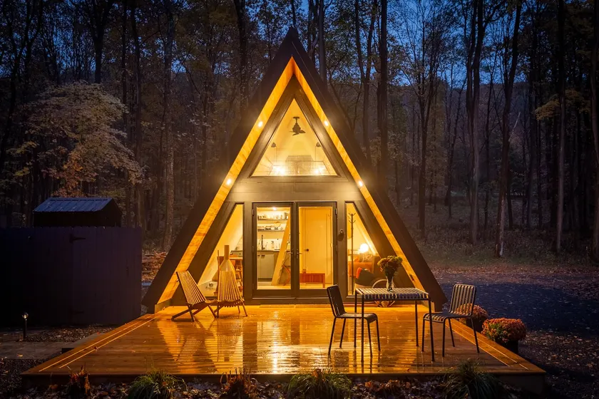 Tiny Home A-Frame with Hot Tub & Creek - Image 1