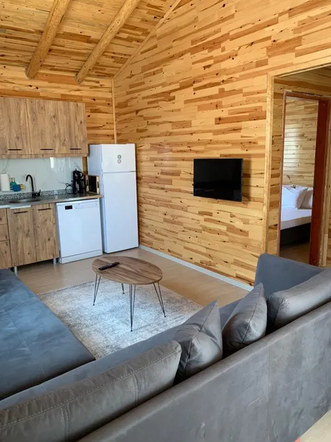 Sheltered wooden villa with private pool - Image 1
