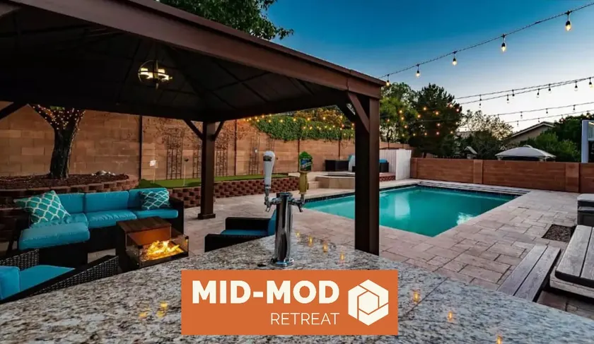 Mid Mod Retreat-5 bedrooms/Pool/Hot tub/Game Room - Image 1