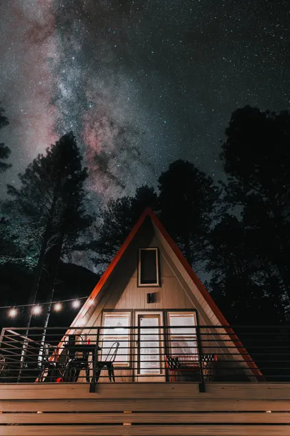 Modern A-Frame in Santa Fe National Forest - Image 1