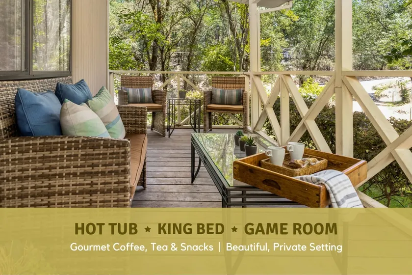Hot Tub☀️Horse-Boarding🐴Gameroom🎯Cozy King Cottage - Image 1
