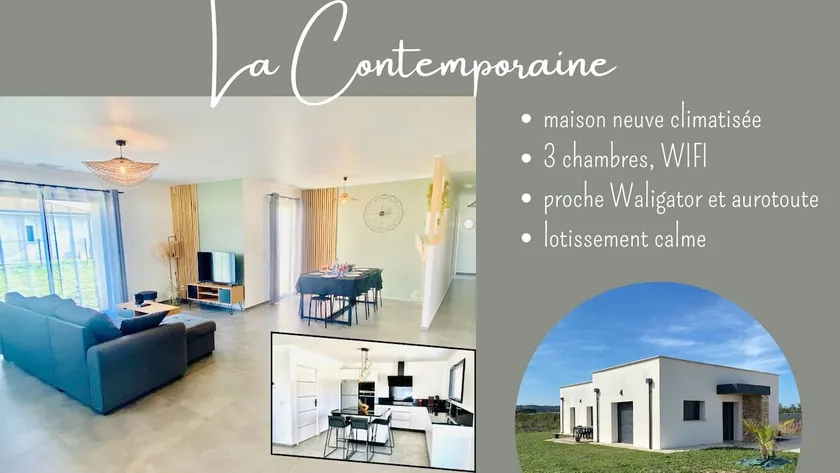 La Contemporaine, 3 bedrooms, 5 minutes from Waligator and Aqualand! - Image 1