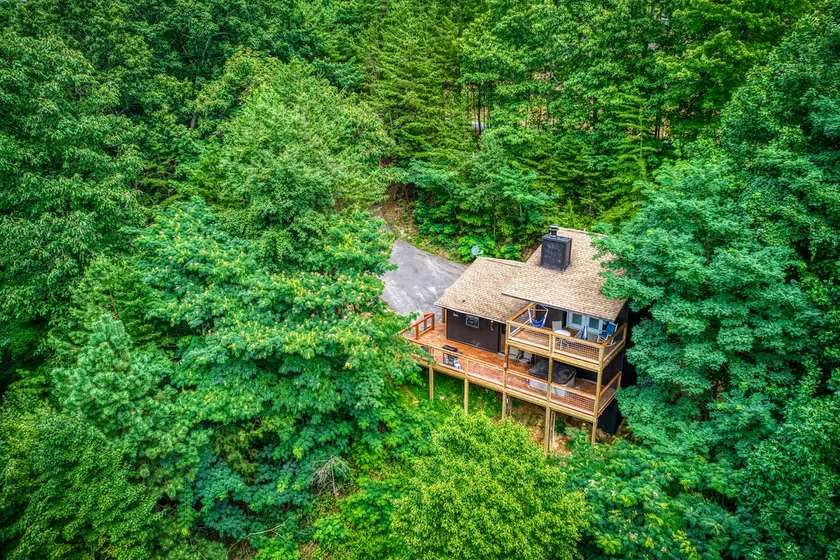 The Black Cabin on the mountain | Hot tub | Views - Image 1